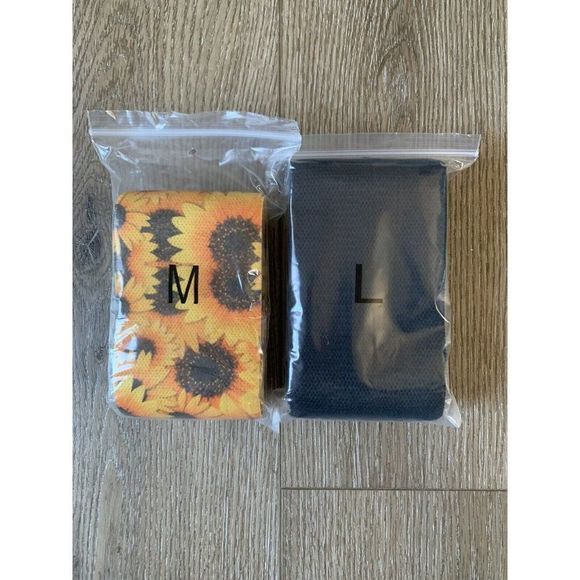 Booty Bands Set of 2! Exercise Workout Gym Fabric Cloth - Picture 4 of 5